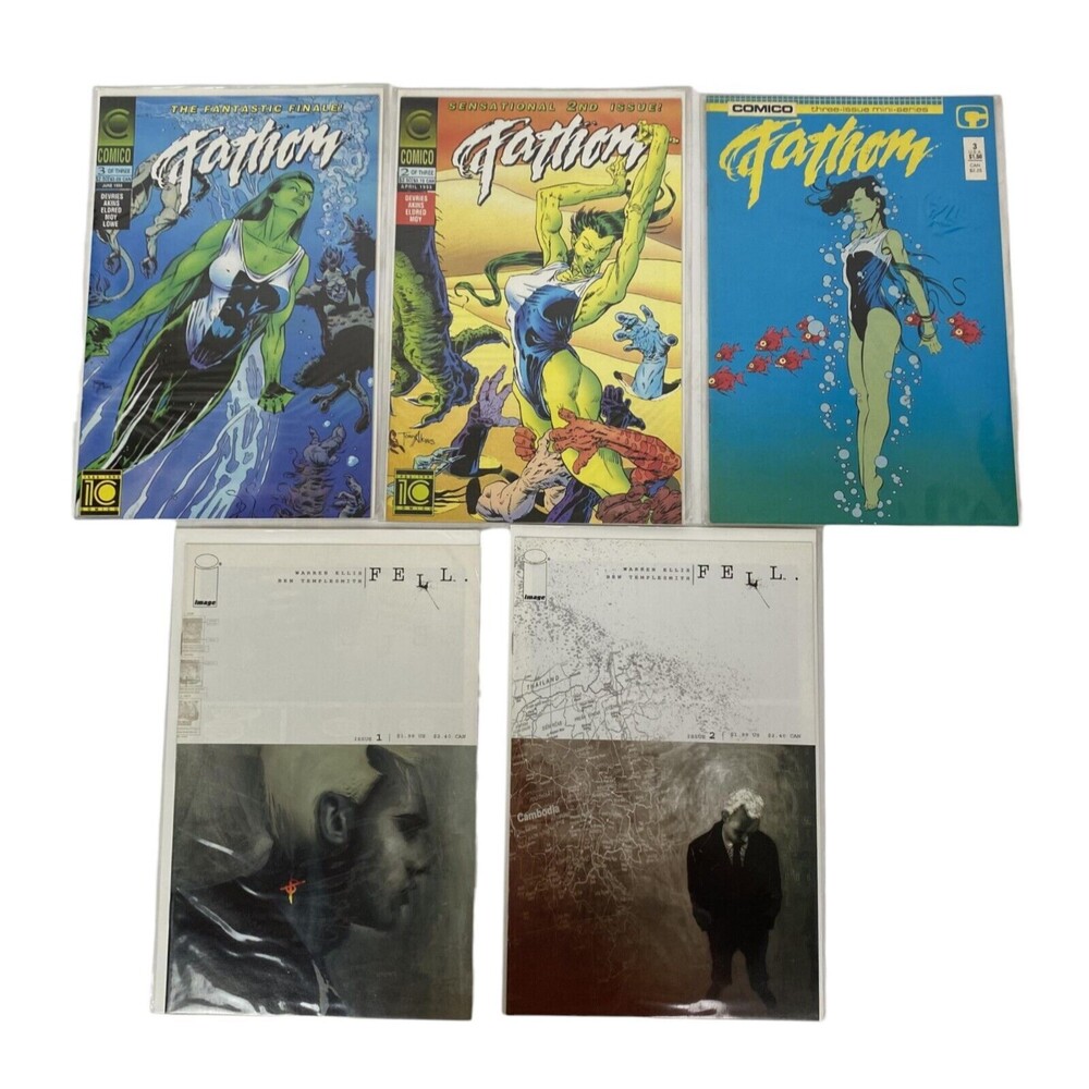 Fathom #3 & Fell #1-2, 3 of 3 Comics Lot Image Aspen Michael Turner Oeming